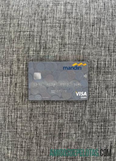 Banco da Indonésia Mandiri Visa Cartão de Débito Photolook Front modelo